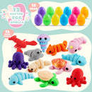 12Pcs Prefilled Easter Eggs with Mini Sea Animals