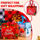 20 PCS Christmas Reusable Gift Bags Assorted Sizes with Handle