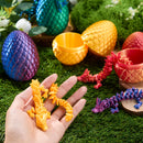 4 Pcs 3D Printed Dragon Eggs with Laser Dragon, Cool Articulated Toys for Kids