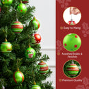 30 Pcs Red and Green Christmas Ball Ornaments Set, 2.36''