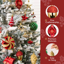 82 Pcs Assorted Christmas Ornaments Ball Set, 3.15'' Red Gold Green Deluxe