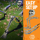 5 Pcs Life Size Skeleton Halloween Decorations Outdoor