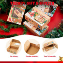 24 PCS Christmas Cookie Gift Baking Box with Window Auto-Popup