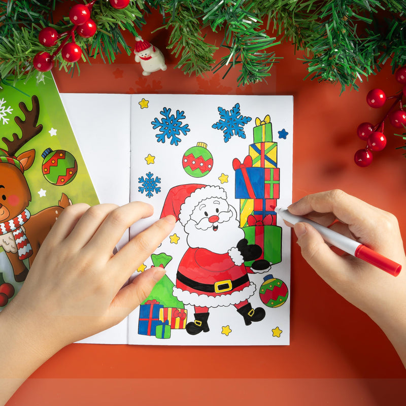 16 Pcs Christmas Coloring Book Books for Kids