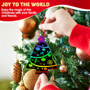 72 Pcs Christmas Scratch Art Ornaments