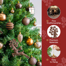 66 Pcs Brown Christmas Balls Ornaments Set