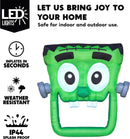 4.3ft Halloween Inflatable Green Face Zombie Trunk Or Treat