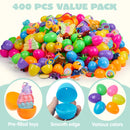 400Pcs Prefilled Easter Eggs with Assorted Toys Inside, Include 400 Pcs Plus Stickers