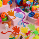 400Pcs Prefilled Easter Eggs with Assorted Toys Inside, Include 400 Pcs Plus Stickers