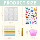 41 Pcs Easter Egg Decorating DIY Kit with Dye Tablets and Easter Stickers