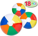 Sloosh - Rainbow Beach Balls, 18 Pack