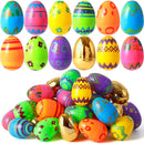 44Pcs 3.15in Printed Eggs Include 8 Golden Eggs for Easter Egg Hunt