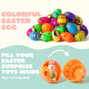 44Pcs 3.15in Printed Eggs Include 8 Golden Eggs for Easter Egg Hunt