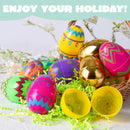44Pcs 3.15in Printed Eggs Include 8 Golden Eggs for Easter Egg Hunt