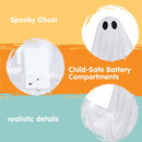 47” Halloween Hanging Light up Ghost with Spooky White LED Light