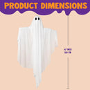 47in Halloween Hanging Spooky Purple LED Light Ghost