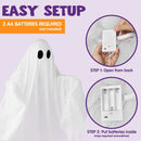 47in Halloween Hanging Spooky Purple LED Light Ghost