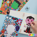 JOYIN 48Pcs 8 Vampire Styles Halloween Make-a-face Sticker Sheets