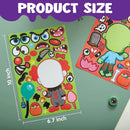 JOYIN 48Pcs 8 Vampire Styles Halloween Make-a-face Sticker Sheets