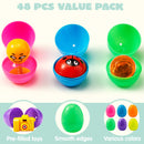 48Pcs Assorted Toys Prefilled Easter Eggs 2.5in