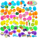 48Pcs Assorted Toys Prefilled Easter Eggs 2.5in