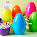 48Pcs Giant Plastic Easter Eggs Bright Fillable Eggs for Easter Egg Hunt Basket Stuffers