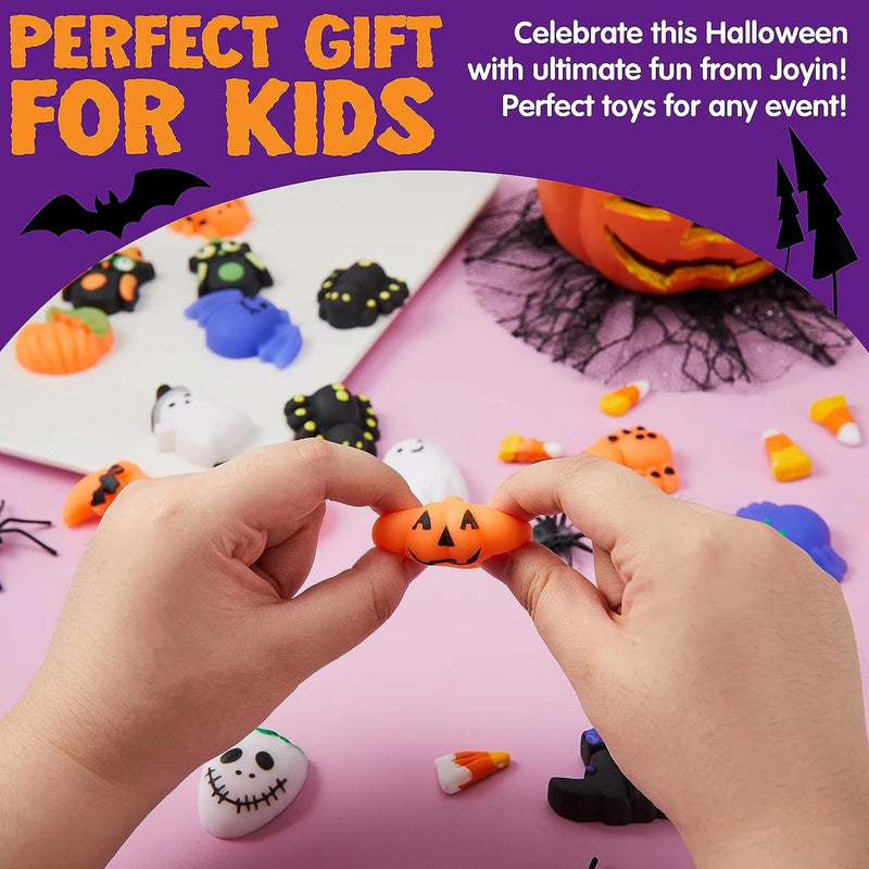 JOYIN 24 Pezzi Mochi Squishy Di Halloween | Giocattoli Sensoriali Antistress | Morbidi E Sicuri Per Bambini