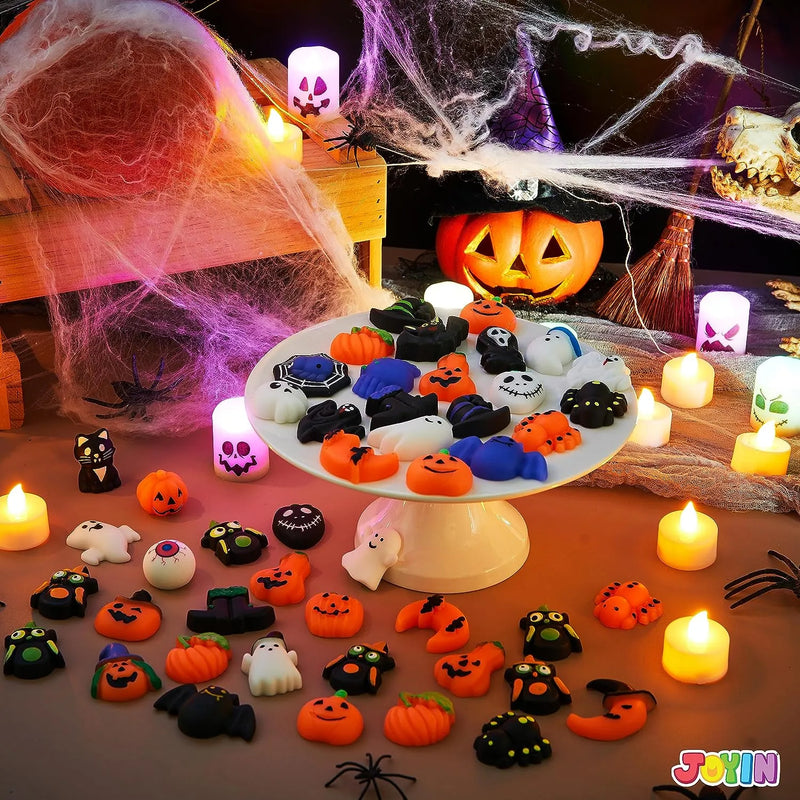 48Pcs Halloween Mochi Squishy Toys for Kids Gift