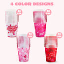 48Pcs Valentine’s Day Disposable Cups Party Supplies 9 oz Paper Cocoa Cups