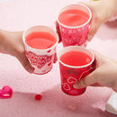48Pcs Valentine’s Day Disposable Cups Party Supplies 9 oz Paper Cocoa Cups