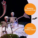 4 PCS Mermaid Skeleton 20in Plastic Bones with Movable Posable Joints
