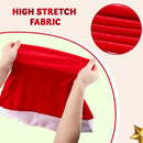 4Pcs Christmas Chair Cover, Red Santa Hat Chair Slipcovers