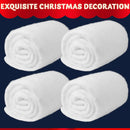 4 Pcs Christmas Snow Blanket Roll (3x8 Ft) for Christmas Decorations
