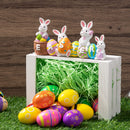 4 Pcs Easter Bunny & Egg Resin Tabletop Decor for Home & Office