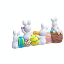 4 Pcs Easter Bunny & Egg Resin Tabletop Decor for Home & Office