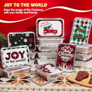 24-Piece Rectangular Holiday/Christmas Foil Containers with Lids