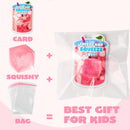 28 Pcs Valentine’s Day Cards with Ice Cube Shaped Malt Sugar Squeeze Balls