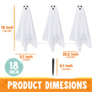 3Pcs Halloween Decorations Outdoor Ghosts Pathway Lights