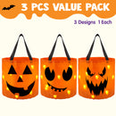 3 PCS Halloween Candy Pumpkin Buckets