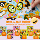 72 Pcs Halloween Pumpkin Stickers for Kids, Halloween Party Favor