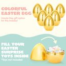 6 Pcs Jumbo Gold Easter Eggs