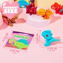 24 Pcs Valentine's Day Cards with Dinosaur Toys