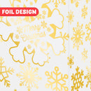 12 PCS Christmas Foil Gold Gift Bags with Tissue Papers and Name Card Tags