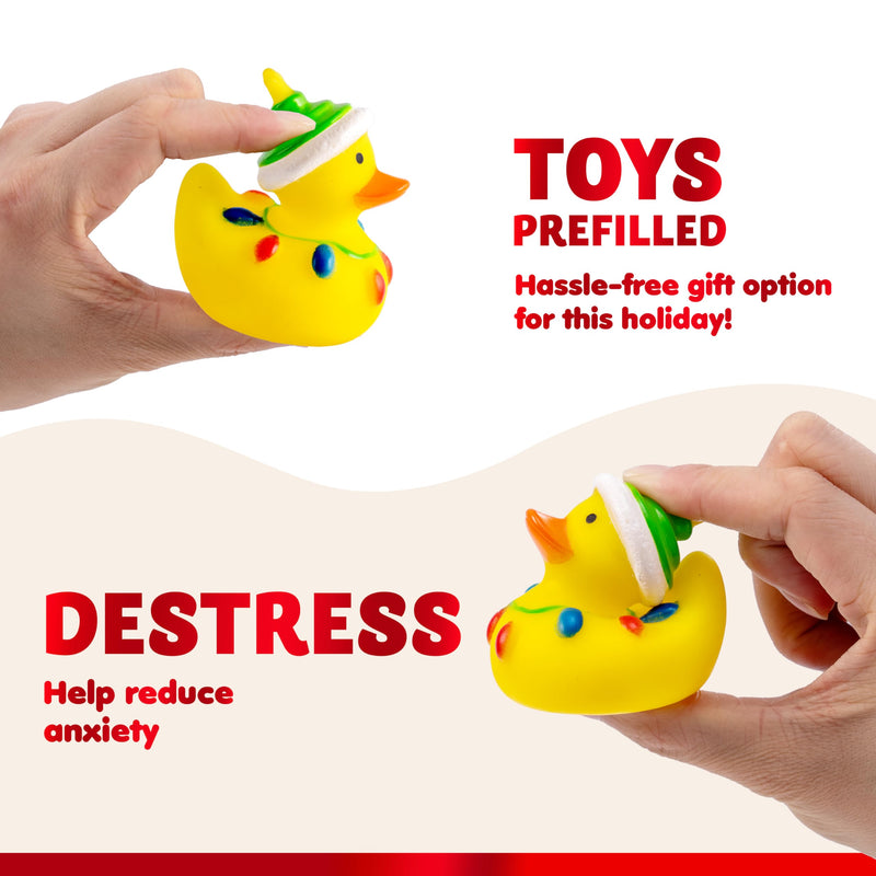 24 Days Christmas Advent Calendar Rubber Ducky Bath Toys