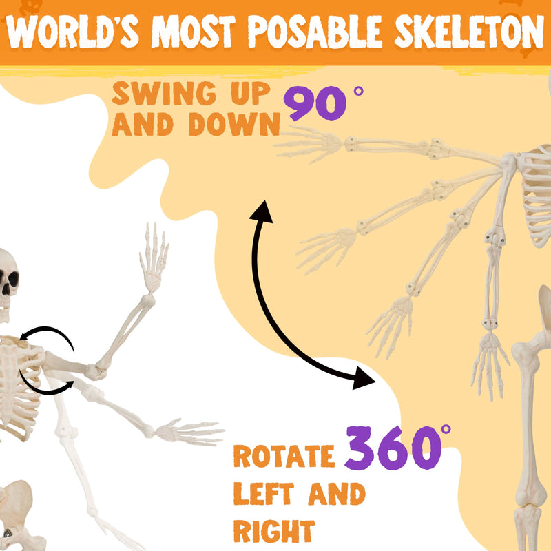 36" Halloween Skeleton Decor