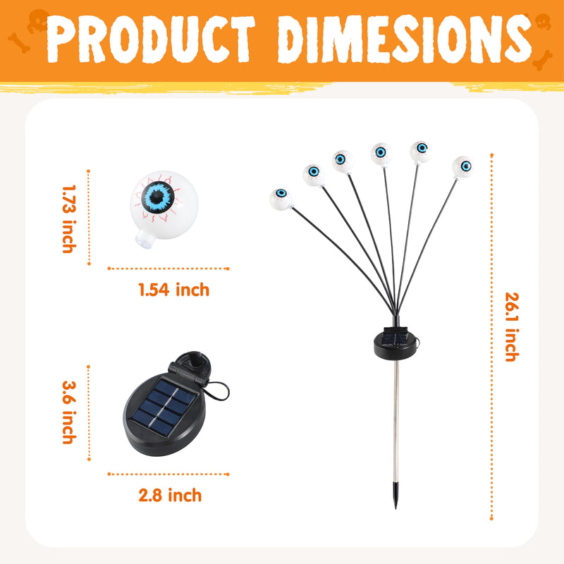 Halloween Decorations Outdoor Solar Scary Eyeball Lights