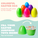 6Pcs 10" Jumbo Plastic Easter Egg Shells Fillable for Easter Egg Hunt