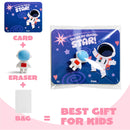 30 PCS Valentines Cards with Space Theme Erasers for Party Favor Gifts