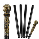 Halloween Staff, Elegant Vintage Gold Walking Cane Prop Stick