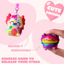 28 Pcs Valentine’s Day Axolotl Toys with Backpack Cards